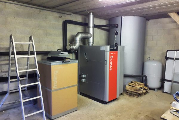 Inbouw houtvergasser in combinatie met 2x buffer 500 ltr