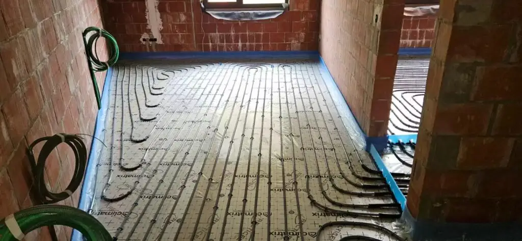 Vloerverwarming gelegd op het gelijkvloers, project Vloerverwarming Gelijkvloers Laurijssen Retie