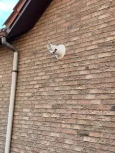 Ventilatierooster in de bakstenen gevel, project Ventilatie Beverlo