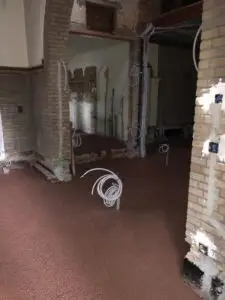 Ruwbouw met leidingen in de vloer, project Totaalproject Turnhout